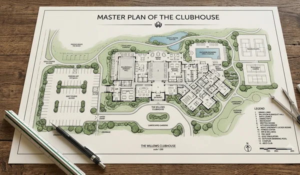 Featured Image of The master plan of the clubhouse